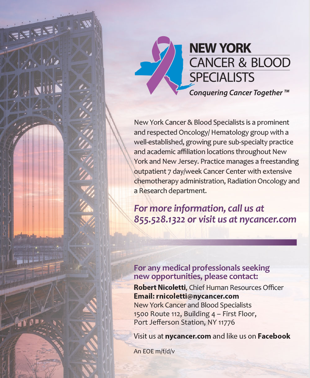 SMM Recruitment NY Cancer & Blood Specialists Print Ads