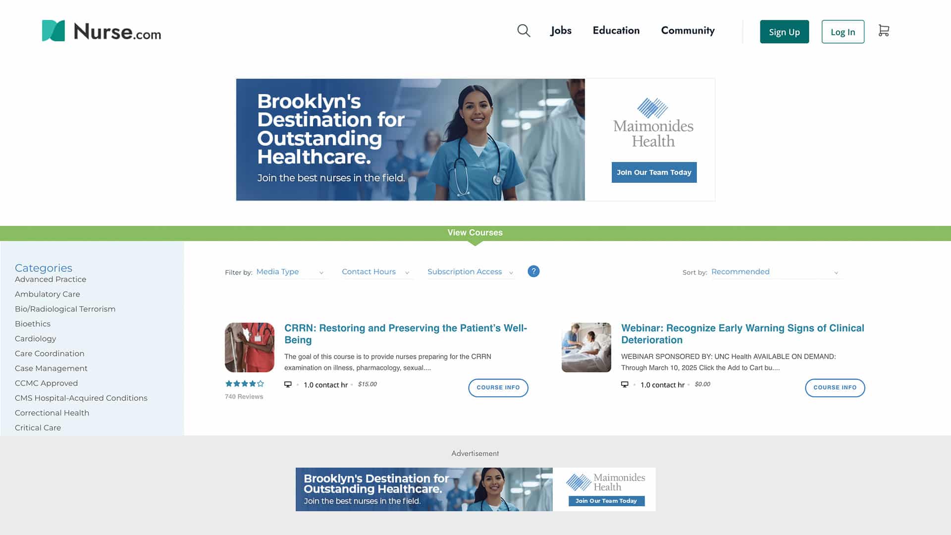 Maimonides Health Digital Banners